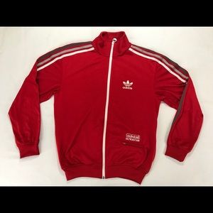 Adidas Ultrastar Red Track Jacket Sz Small